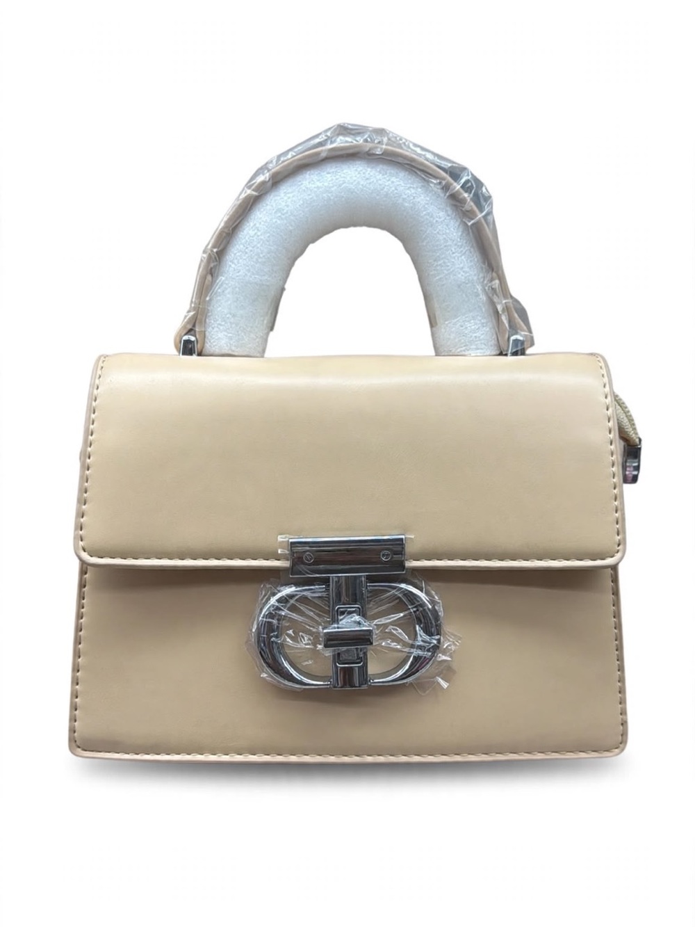 🤎 *NWT Beige / Nude Mini Top Handle Bag - V054# BEIGE* 🤎